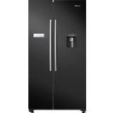 Hisense black fridge freezer Hisense RS741N4WBE Non-Plumbed Total Black
