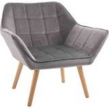 Lounge Chairs Homcom Velvet-Feel Lounge Chair