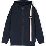 Elastane Hoodies Children's Clothing HUGO BOSS Kidswear hooded jacket kids Cotton/Polyester/Cotton/Spandex/Elastane Blue