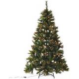 Homcom Pre-Lit Artificial Green Christmas Tree 180cm