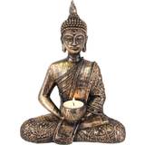 Resin Candlesticks, Candles & Home Fragrances Sitting Thai Buddha Candle Holder