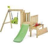 Fashion Dolls - Sand Boxes Playground TP Toys Toddler Wooden Swing & Slide Set