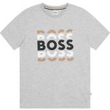 Grey T-shirts HUGO BOSS Youths Fancy Logo T-Shirt Grey