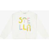 White Sweatshirts Stella McCartney Kids Girls Ivory Stella Print Sweatshirt Years
