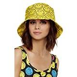 Yellow Hats Fancy Dress Smiffys printed bucket hat