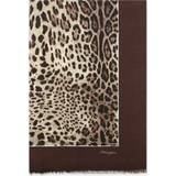 Scarfs on sale Dolce & Gabbana Leopard-print modal and cashmere scarf 135x200