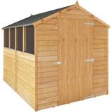 Outbuildings Mercia Garden Products 8 X 6Ft Overlap Apex Shed (Building Area )