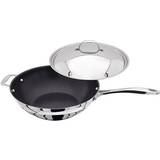 Stainless Steel Pans Stellar 7000 Non-Stick with lid 30 cm