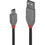 Male - Male Cables Lindy Anthra Line USB A - USB Mini B 2.0 M-M 3m