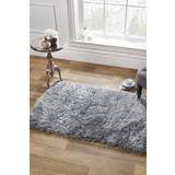 Carpets & Rugs Sienna Shaggy Fluffy Glitter 5cm Pile Grey