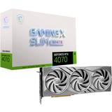 GeForce RTX 4070 - Nvidia GeForce Graphics Cards MSI GeForce RTX 4070 Gaming X Slim White HDMI 3xDP 12GB