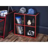 Red Storage Cabinets B&Q Lloyd Pascal Black 4 Cubes Storage Cabinet
