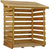 Wood Firewood Shed Mercia Garden Products 3 Single Log Store