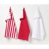 Red Kitchen Towels Homescapes Polka Dot Tea Kitchen Towel Red