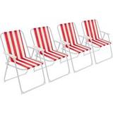 Red Sun Chairs Garden & Outdoor Furniture Harbour Housewares Metal Garden Armchair Folding Low