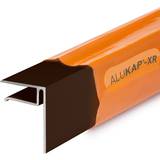 Brown Alukap-XR End Stop Bar for Axiome Sheets 10mm 3m Aluminium