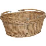 Fabric Tote Bags Wicker Shopping Basket Swing Handle Shopper