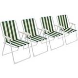 Green Sun Chairs Garden & Outdoor Furniture Harbour Housewares Rinkit Folding Beach Stripe