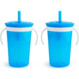 Munchkin Sippy Cups Blue Blue SnackCatch & Sip 2-in-1 Snack Catcher/Spill-Proof Cup Set