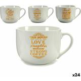 BigBuy Home Cups & Mugs BigBuy Home Kop Coffee Porzellan Gold Becher