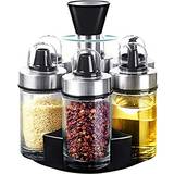 Oil- & Vinegar Dispensers on sale salt pepper holder with rotating Oil- & Vinegar Dispenser