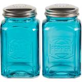 Turquoise Spice Mills Design Imports RSVP Retro Salt Pepper Shaker Spice Mill