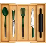 Craft Sportsware Luxury Bamboo Kitchen Organizer Organizer Cutlery Tray