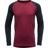 Base Layer Top - Boys Devold Breeze Junior Shirt Merino base layer Years, red