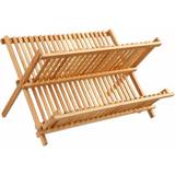 Brown Dish Drainers Bamboo Dish Drainer