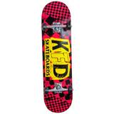 Red Complete Skateboards KFD Ransom Complete Skateboard Red Red/Yellow/Black 8.25"