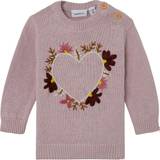 Cotton Knitted Sweaters Children's Clothing Name It Baby Long Sleeved Knit - Violet Ice
