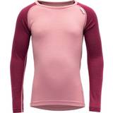 Base Layer Top - Boys Devold Breeze Kid Shirt Merino base layer Years, pink