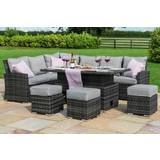 Garden & Outdoor Furniture Maze Rattan Kingston Corner Outdoor Lounge Set, 1 Table incl. 2 Sofas