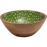 Green Bowls Dexam Sintra Mango Wood Spotted Salad Bowl
