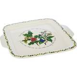 Green Cake Plates Portmeirion The Holly and the Ivy Square Cake Plate