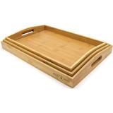 Serving Trays Maison & White Bamboo - Set of 3 Serving Tray