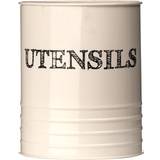 Premier Housewares Utensil Holders Premier Housewares Sketch Canister Cream Utensil Holder