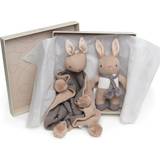 Machine Washable Gift Sets ThreadBear Baby Threads Taupe Bunny Gift Set