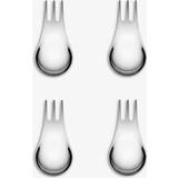Alessi Cutlery Alessi Nocolor Moscardino Stainless-steel Cutlery Set