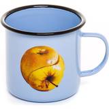 Seletti Cups & Mugs Seletti Wears Toiletpaper Apple-print Enamel Mug
