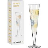 Ritzenhoff Champagne Glasses Ritzenhoff Goldnacht No: Champagne Glass