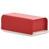 Matte Butter Dishes Alessi Mattina Red-stainless Butter Dish