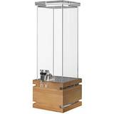 With Handles Beverage Dispensers Rosseto LD112 2 Clear Acrylic Beverage Dispenser