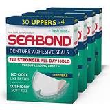 Dental Fixatives on sale Bond Upper Secure Denture Adhesive Seals an All Day Strong Fresh Mint Flavor Seals Count
