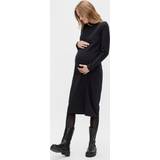 Mamalicious Eva Jersey High Neck Maternity Dress, Black