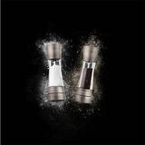 Cole & Mason Kitchen Accessories Cole & Mason Gourmet Precision+ Derwent 190mm Clear Tin Salt Pepper Gift Set Spice Mill