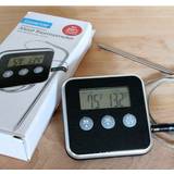 Timers Meat Thermometers Eddingtons Stainless Steel Digital Timer Meat Thermometer