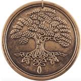Gold Wall Decor Terracotta Plaque Tree of Life Antiqued Bronze Effect Wall Decor