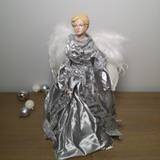 Grey Christmas Tree Ornaments Premier Sequined Angel Christmas Tree Ornament