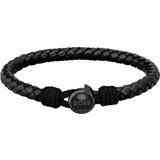 Hugo Boss Black Leather Men's Bracelet, 19cm